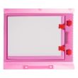 Set pictura si desen pentru copii, trusa plastic, roz, 208 piese, 41x5x31 cm