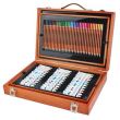 Set pictura si desen, trusa lemn, 174 piese