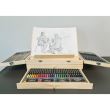 Set pictura si desen, trusa lemn, 83 piese, 26.5x11x35 cm, Kruzzel 