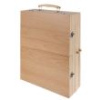 Set pictura si desen, trusa lemn, 83 piese, 26.5x11x35 cm, Kruzzel 