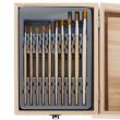 Set pictura si desen, trusa lemn, 83 piese, 26.5x11x35 cm, Kruzzel 
