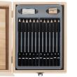 Set pictura si desen, trusa lemn, 83 piese, 26.5x11x35 cm, Kruzzel 