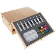 Set pictura si desen, trusa lemn, 83 piese, 26.5x11x35 cm, Kruzzel 
