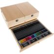 Set pictura si desen, trusa lemn, 83 piese, 26.5x11x35 cm, Kruzzel 