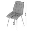 Set 4 scaune bucatarie/living, Artool, Split, catifea aramie, picioare metal auriu, 49x60x88 cm