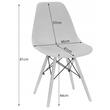 Masa de toaleta/machiaj + Scaun stil scandinav, Artool, stejar, cu oglinda si LED-uri, 94x43x141 cm