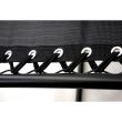 Sezlong pentru gradina, metalic, reglabil, cu suport pentru bauturi, max 120 kg, negru, 176x80 cm