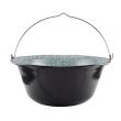 Soba, cazan, cu ceaun emailat 30 L, disc fonta 52 cm, burlan, cot, 50x67 cm