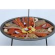 Soba, cazan, cu ceaun emailat 30 L, disc fonta 50 cm, burlan, cot, 50x67 cm