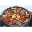 Soba, cazan, cu ceaun emailat 30 L, disc fonta 50 cm, burlan, cot, 50x67 cm