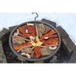 Soba, cazan, cu ceaun emailat 30 L, disc fonta 50 cm, burlan, cot, 50x67 cm