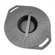 Soba, cazan, cu ceaun emailat 30 L, disc fonta 52 cm, burlan, cot, 50x67 cm