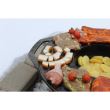 Soba, cazan, cu ceaun emailat 30 L, disc fonta 52 cm, burlan, cot, 50x67 cm