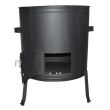 Soba, cazan, pentru ceaun/tuci, burlan, cot, 60 L, 53x67 cm, Perfect Home