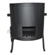 Soba, cazan, pentru ceaun/tuci, burlan, cot, 85 L, 56x67 cm, Perfect Home