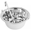 Soba cu ceaun/tuci, cu burlane, 42 cm, ceaun de 22 L, polonic, lingura lemn, Strend Pro