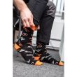 Sosete de lucru, inalte, model NEO, negru si portocaliu, marime 39-42, NEO
