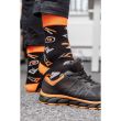 Sosete de lucru, inalte, model NEO, negru si portocaliu, marime 39-42, NEO
