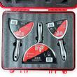 Spacluri inox profesionale, set 5 buc, cu razuitor, spatula multifunctionala, geanta, Olejnik