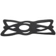 Suport de telefon pentru bicicleta, aluminiu, cu cauciuc, negru, 8x4.5x8 cm, Trizand