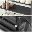Suport depozitat incaltaminte, Artool, 4 polite, pal, otel, maro rustic si negru, 30x75x71 cm