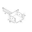 Suport grinda metalic, zincat, 90 mm, Strend Pro