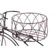 Suport metalic pentru ghivece flori, Strend Pro, model bicicleta, 3 suporturi, 60x21x42 cm