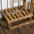 Suport pentru ghivece de flori, lemn, 4 niveluri, 4 locuri, 76x30x90 cm