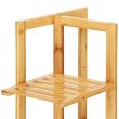 Suport pentru ghivece de flori, lemn, 5 niveluri, 6 locuri, 40x20x102 cm, Springos