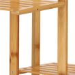 Suport pentru ghivece de flori, lemn, 5 niveluri, 6 locuri, 40x20x102 cm, Springos