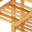 Suport pentru ghivece de flori, lemn, 5 niveluri, 6 locuri, 40x20x102 cm, Springos