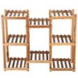 Suport pentru ghivece de flori, lemn, 5 niveluri, 8 locuri, 85x25x70 cm, Springos