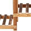 Suport pentru ghivece de flori, lemn, 5 niveluri, 8 locuri, 85x25x70 cm, Springos