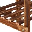Suport pentru ghivece de flori, lemn, 5 niveluri, 8 locuri, 85x25x70 cm, Springos