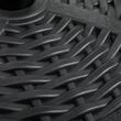 Suport pentru umbrela 38-48 mm, rotund, HDPE, imitatie ratan, negru, 45x33 cm