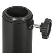 Suport pentru umbrela 38-48 mm, rotund, HDPE, imitatie ratan, negru, 45x33 cm