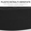 Suport pentru umbrela 38-48 mm, rotund, HDPE si otel, imitatie ratan, negru, 51x36 cm