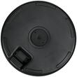 Suport pentru umbrela 38-48 mm, rotund, HDPE si otel, imitatie ratan, negru, 51x36 cm