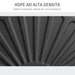 Suport pentru umbrela 38-48 mm, rotund, HDPE si otel, negru, 51x28 cm