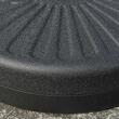 Suport pentru umbrela 38-48 mm, rotund, HDPE si otel, negru, 51x28 cm