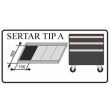 Set dalti si punctatoare diverse marimi, sertar TIP A (385x150 mm) pentru dulap mobil, 10 elemente, RICHMANN EXCLUSIVE