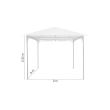 Pavilion gradina 300x300x255 cm, crem DOINA