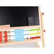 Tabla educativa tip sevalet, cu 2 fete, socotitoare, lemn, 41x32x67 cm, Kruzzel 