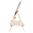 Tabla educativa tip sevalet, cu 2 fete, socotitoare, lemn, 41x32x67 cm, Kruzzel 