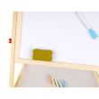 Tabla educativa tip sevalet, cu 2 fete, socotitoare, lemn, 41x32x67 cm, Kruzzel 