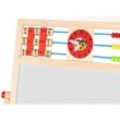 Tabla educativa tip sevalet, cu 2 fete, socotitoare, lemn, 41x32x67 cm, Kruzzel 