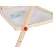 Tabla educativa tip sevalet, cu 2 fete, socotitoare, lemn, 41x32x67 cm, Kruzzel 