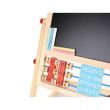 Tabla educativa tip sevalet, cu 2 fete, socotitoare, lemn, 41x32x67 cm, Kruzzel 