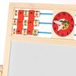 Tabla educativa tip sevalet, cu 2 fete, socotitoare, marker, burete, creta, lemn, 41x32x67 cm, Kruzzel