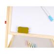 Tabla educativa tip sevalet, cu 2 fete, socotitoare, marker, burete, creta, lemn, 41x32x67 cm, Kruzzel